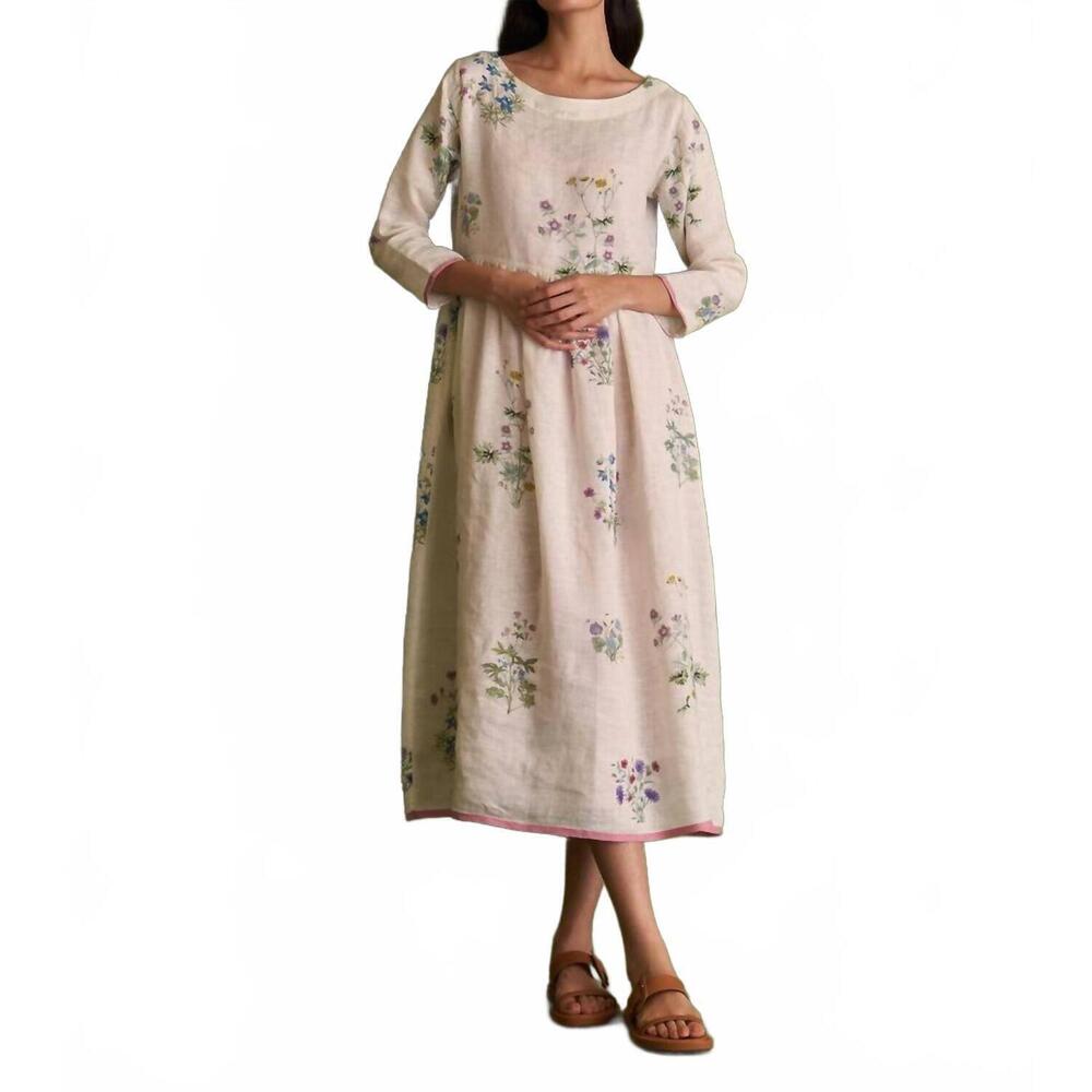 NEW MANAN grace anne midi dress in white
